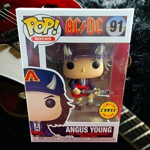 Angus Young Chase funko # 91 (nib) with pop protector